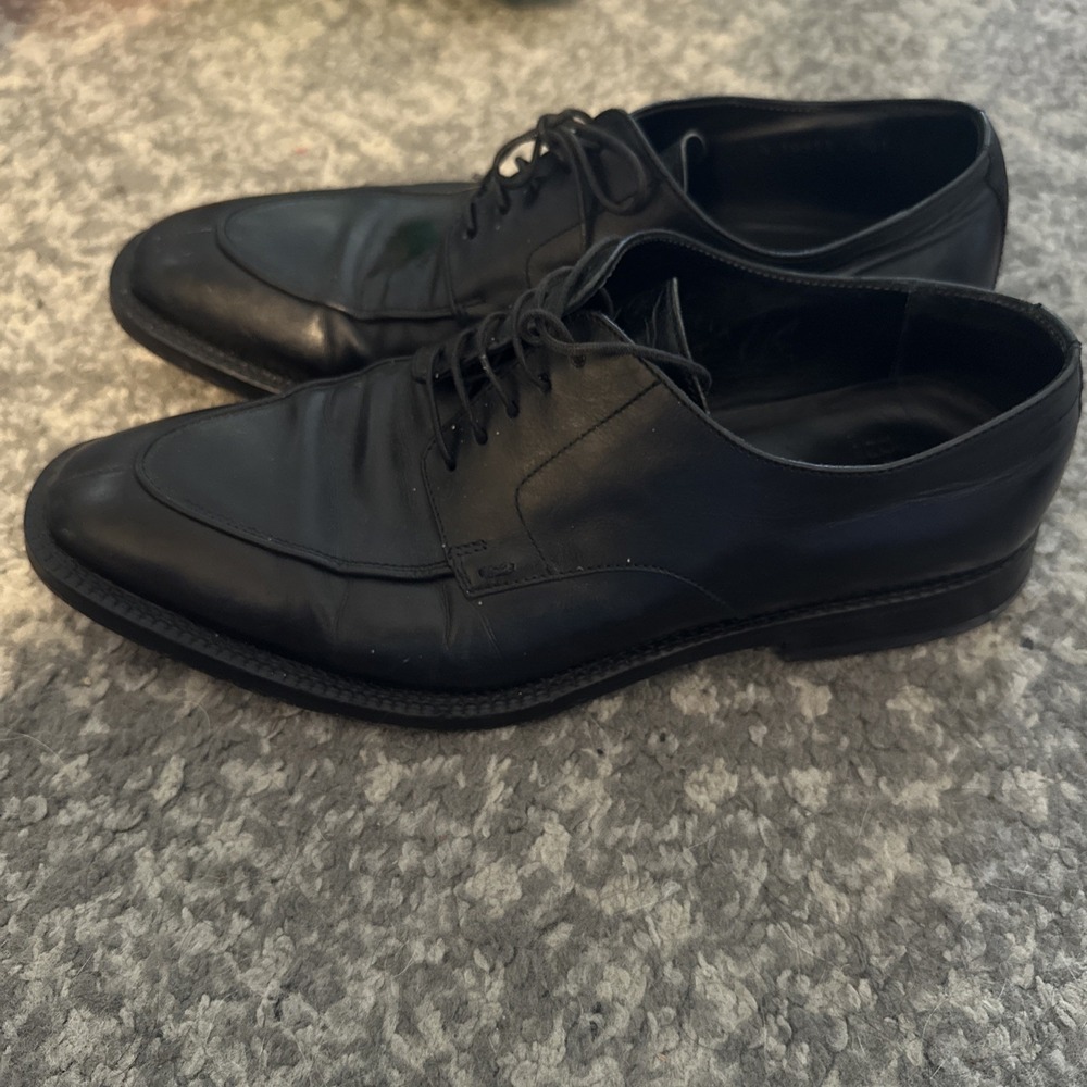 Hugo Boss Men's Formal Leather Shoes Size 7.5 Made In Italy
